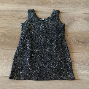 CHANEL Sequin Sleeveless mini Party Dress